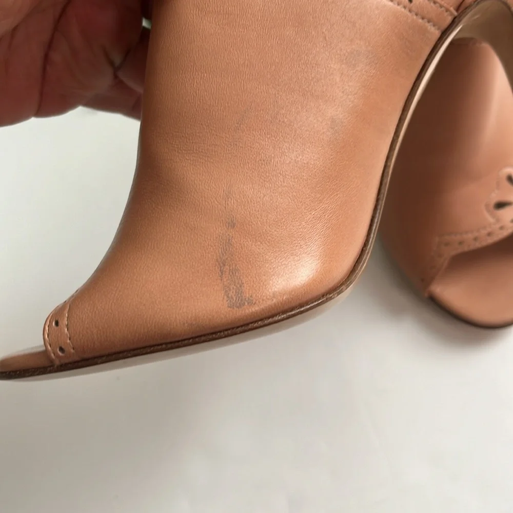 NWOT LK Bennett leather tan mule size 7.5 - Picture 10 of 11